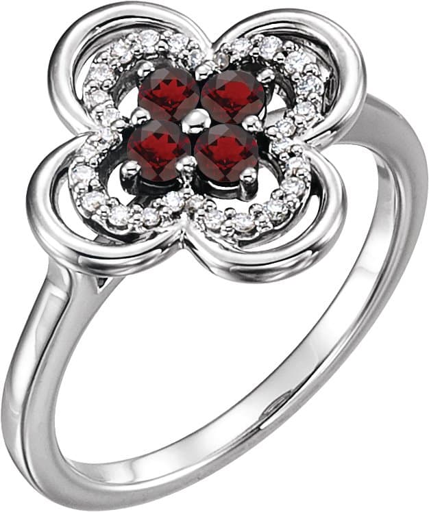 14K White Gold 1/3 CTW Natural Diamond Ring 