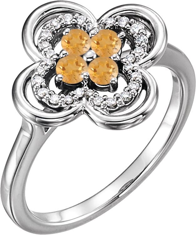14K Rose 1/3 CTW Natural Diamond Ring