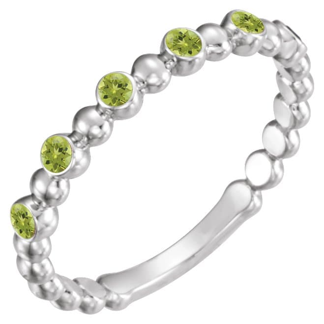 14K Rose 1/8 CTW Natural Diamond Stackable Ring