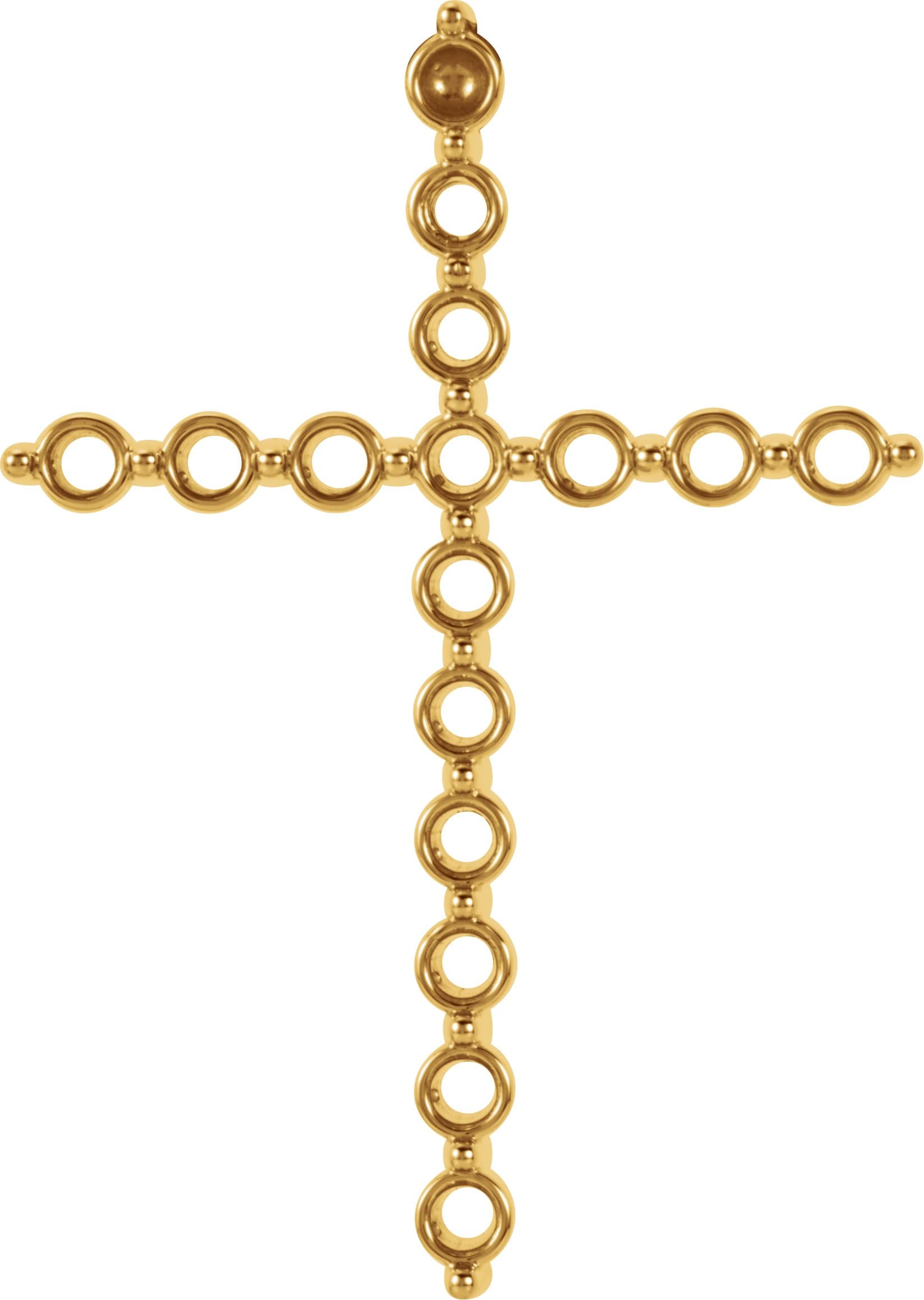 Platinum 1/2 CTW Natural Diamond Cross Pendant