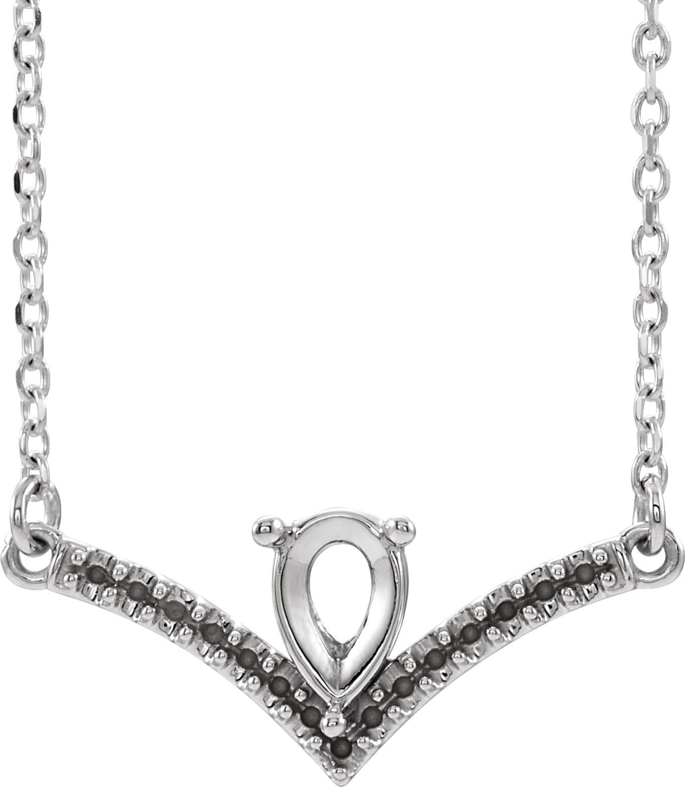 Sterling Silver 3/8 CTW Natural Diamond 18" Necklace               