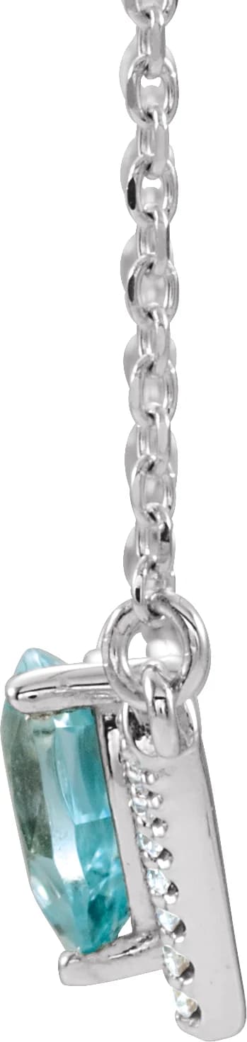 Accented V Necklace — view 3