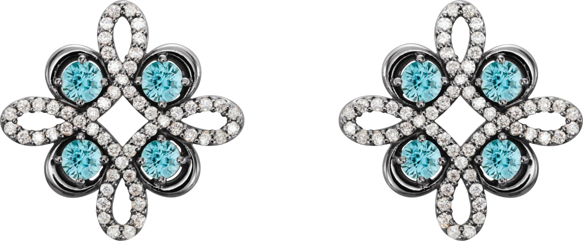 Clover Earrings, view 3