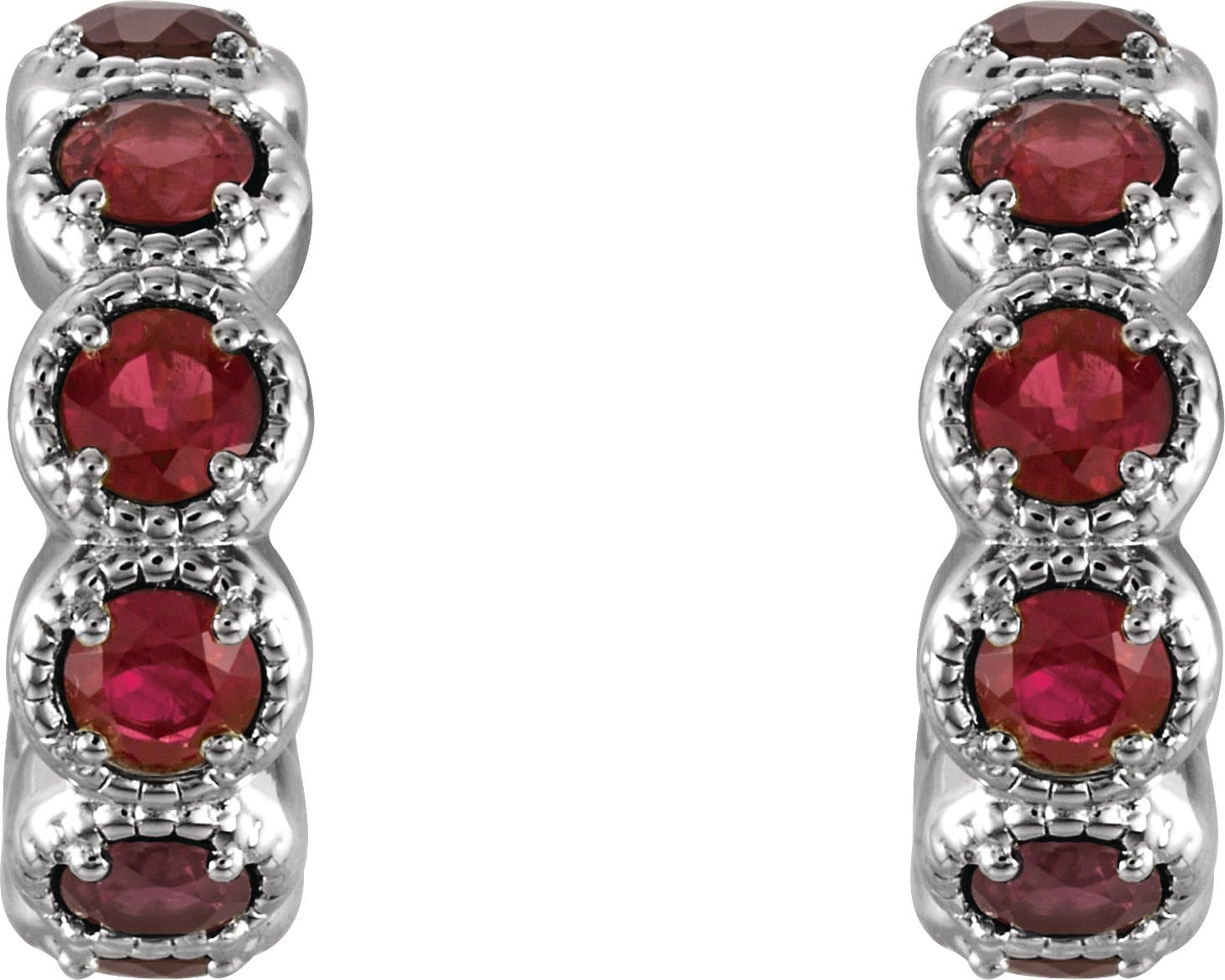 Accented Hoop Earrings view 2