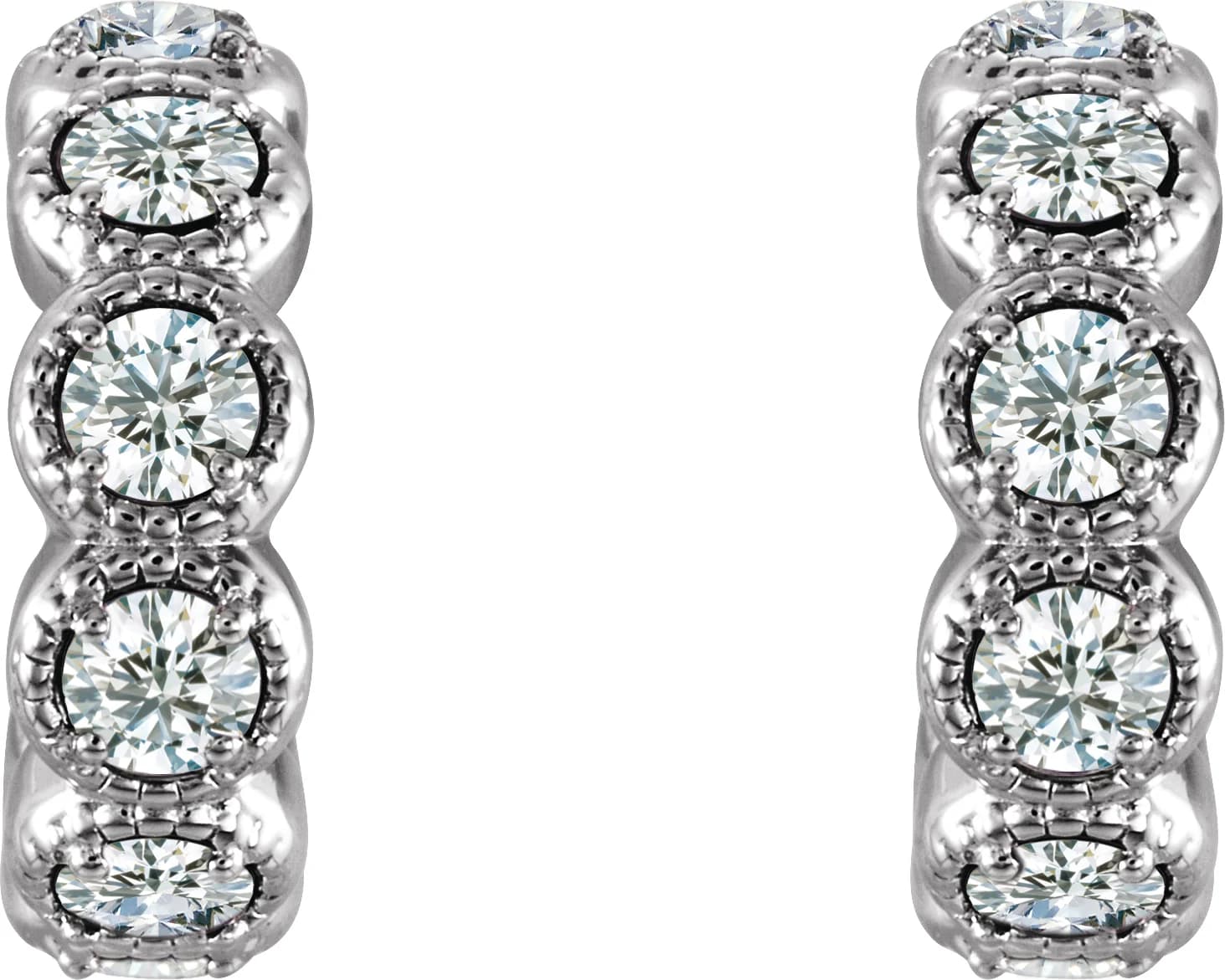Accented Hoop Earrings, view 3
