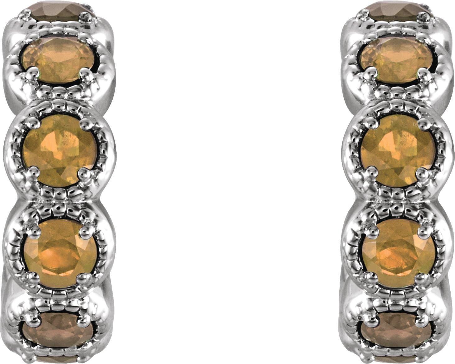 Accented Hoop Earrings view 2