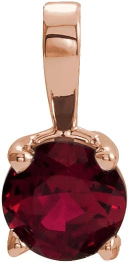 14K Yellow Gold 1/2 CT Natural Diamond Pendant