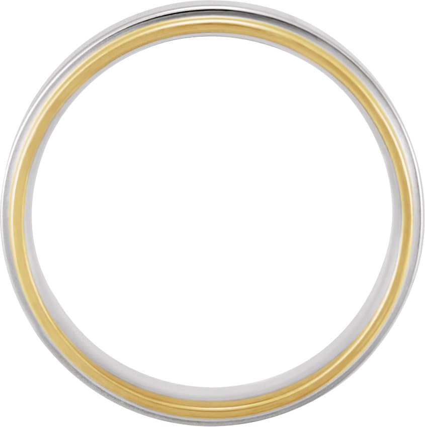 Inlay Comfort-Fit Flat Band view 2