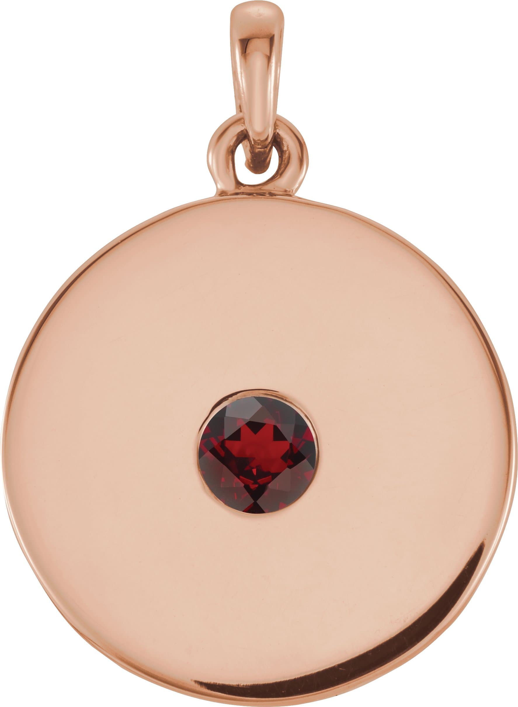 14K Rose 1/10 CTW Natural Diamond Disc 16-18 Necklace