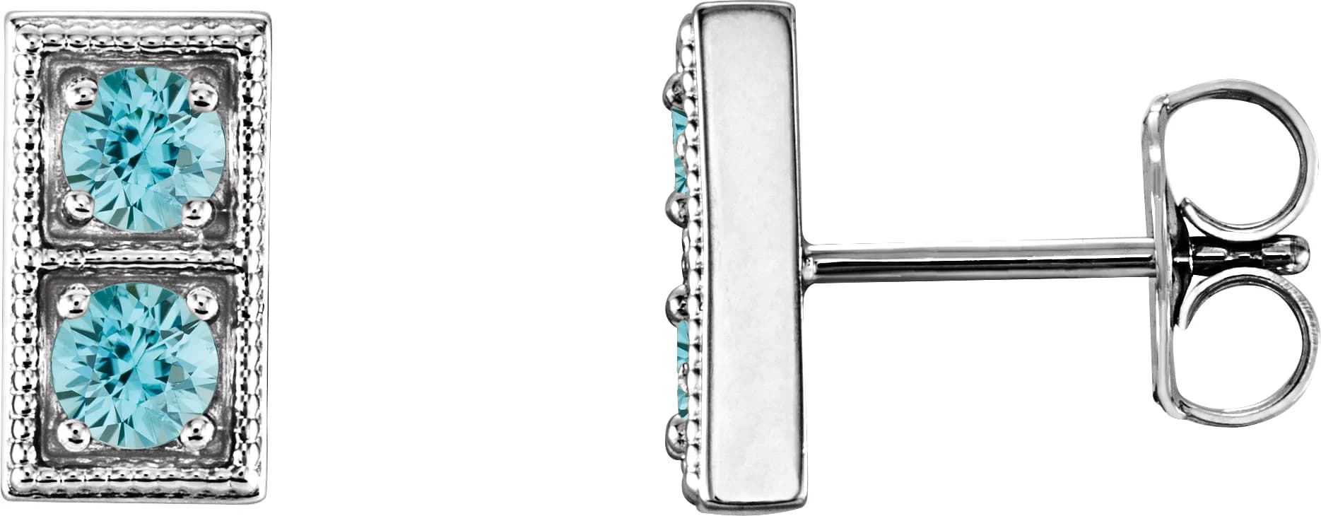 Two-Stone Earrings — view 2