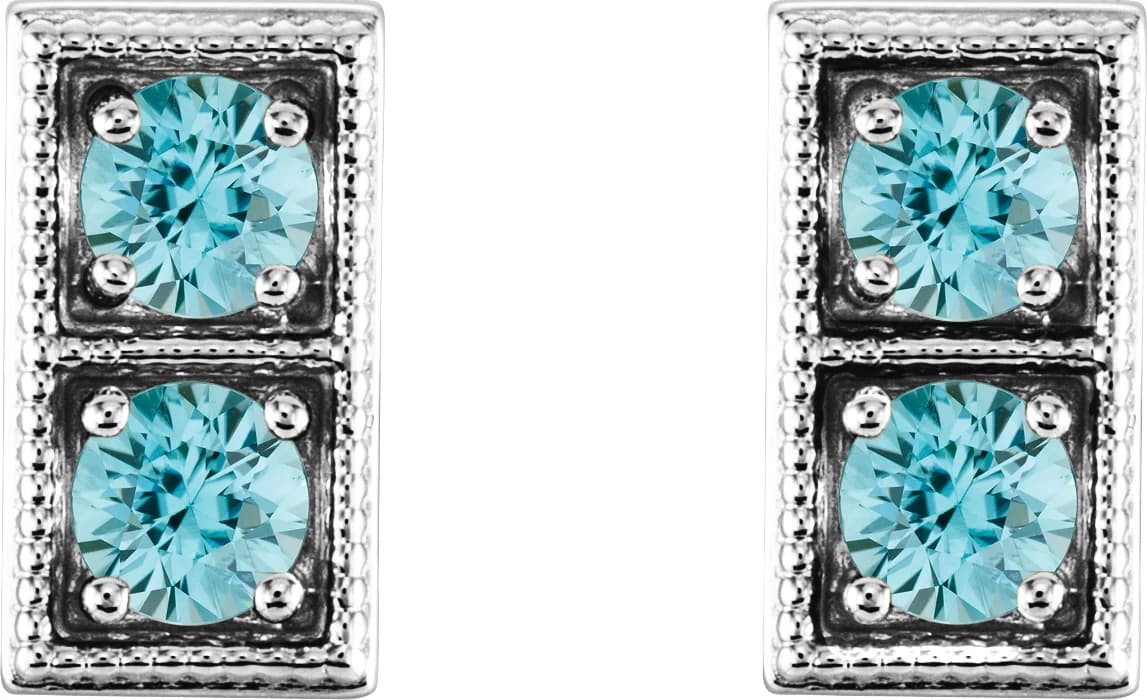 Two-Stone Earrings — view 3