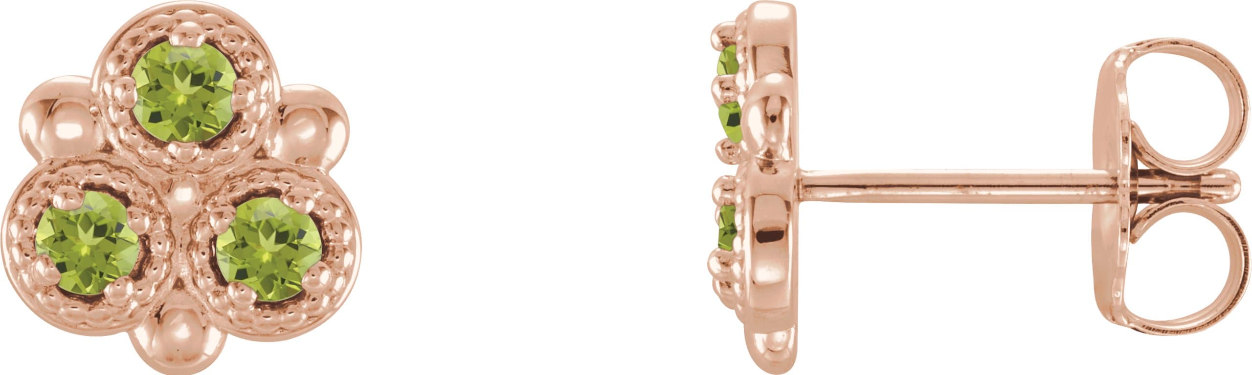 14K Rose 1/5 CTW Natural Diamond Earrings