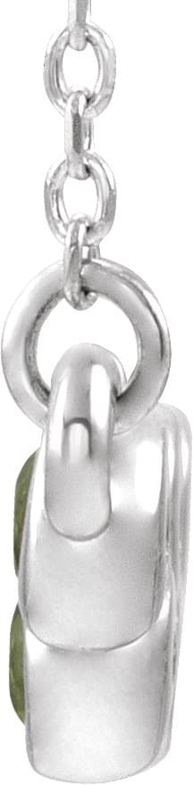 Bezel-Set Bar Necklace or Center view 2