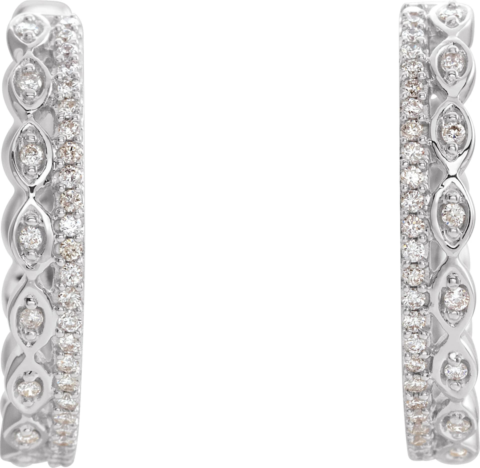 Geometric Hoop Earrings, view 3