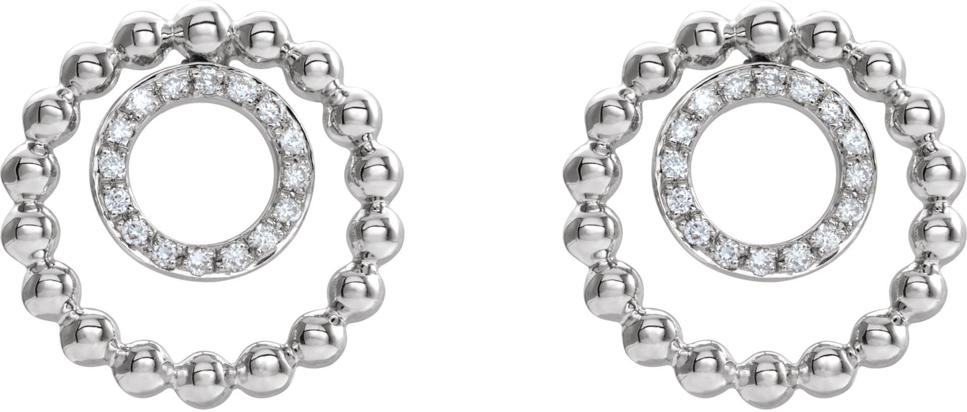 Beaded Circle Earrings view 2