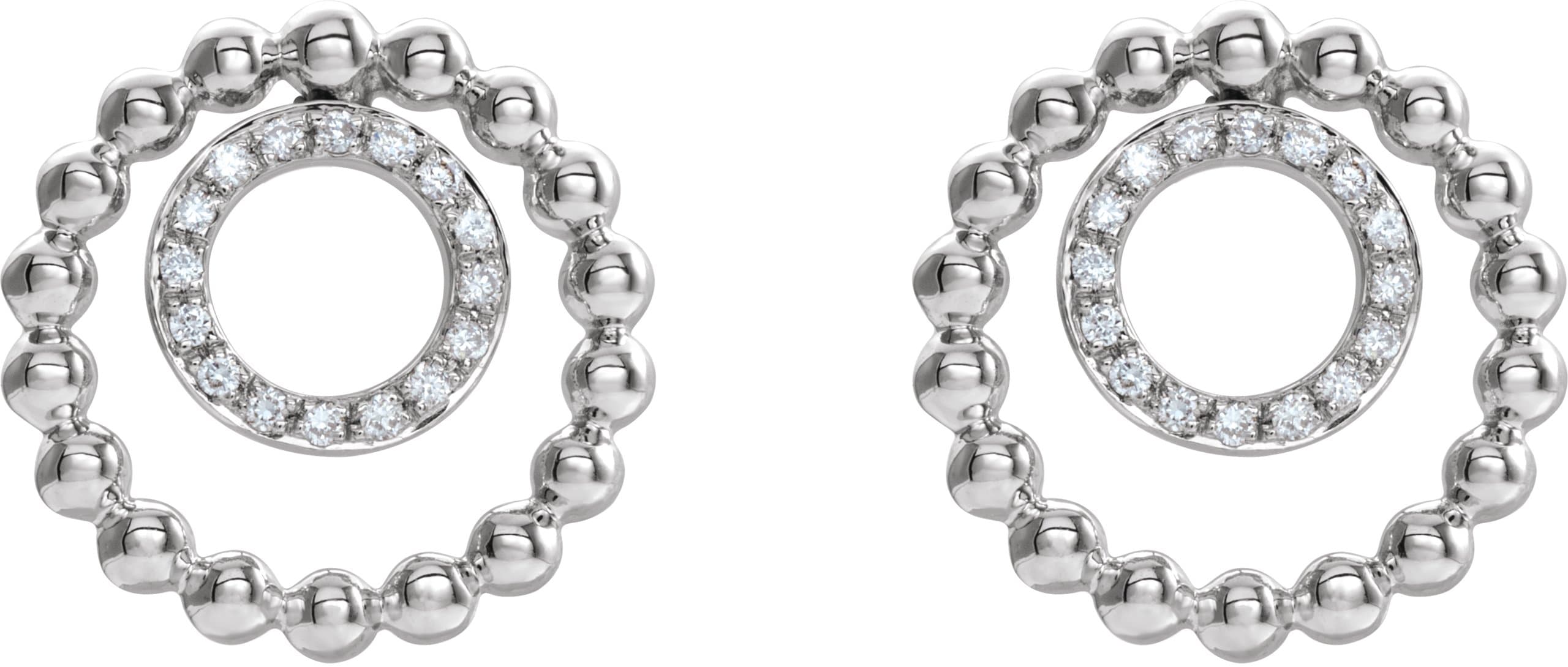 Beaded Circle Earrings view 2