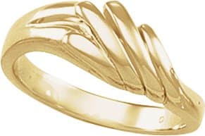 10K Yellow Freeform Ring