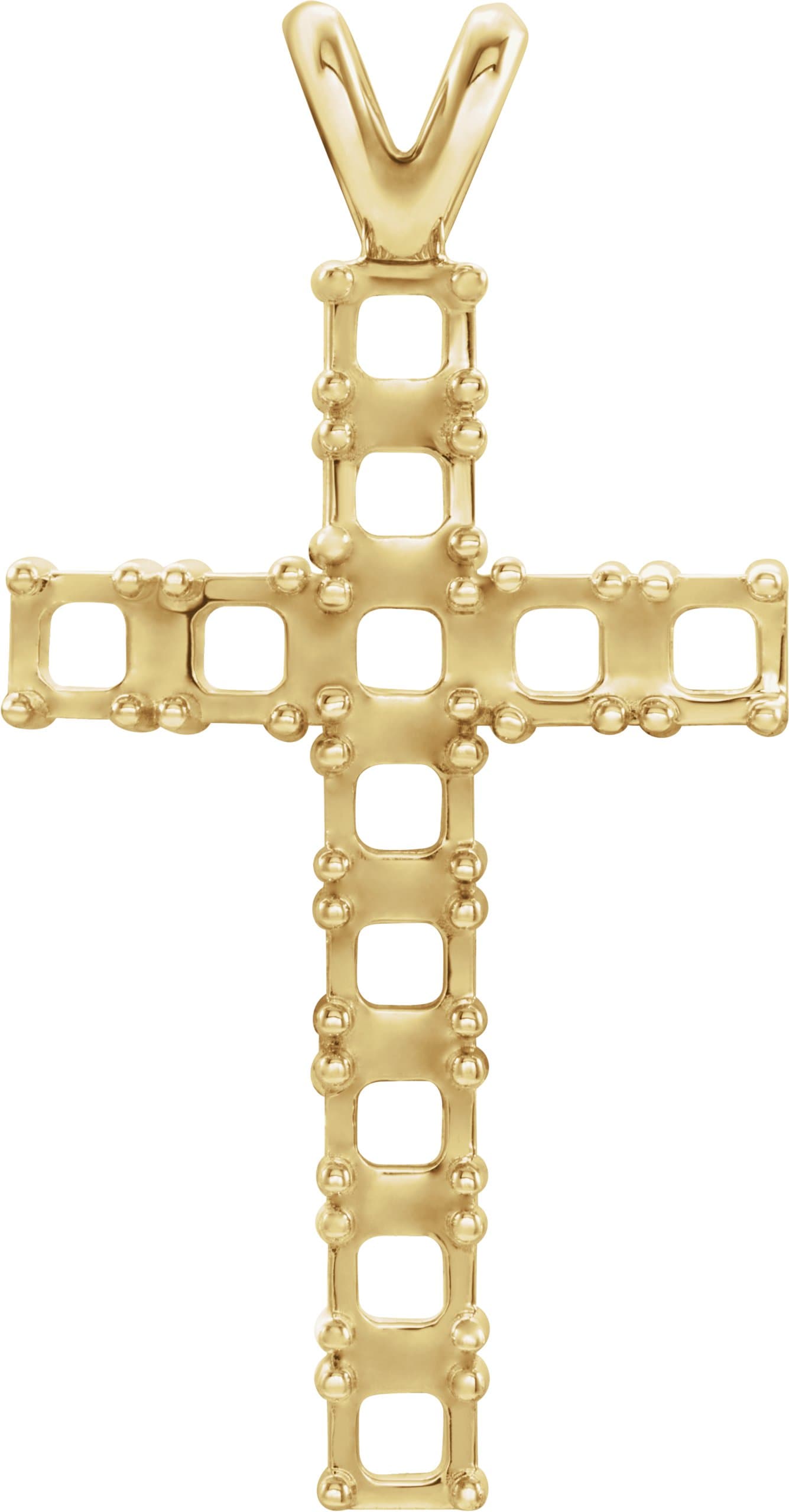 14K Rose Gold 3/4 CTW Natural Diamond Cross Pendant