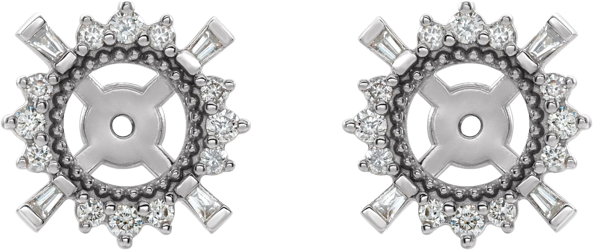 Halo-Style Earrings Jackets, view 3