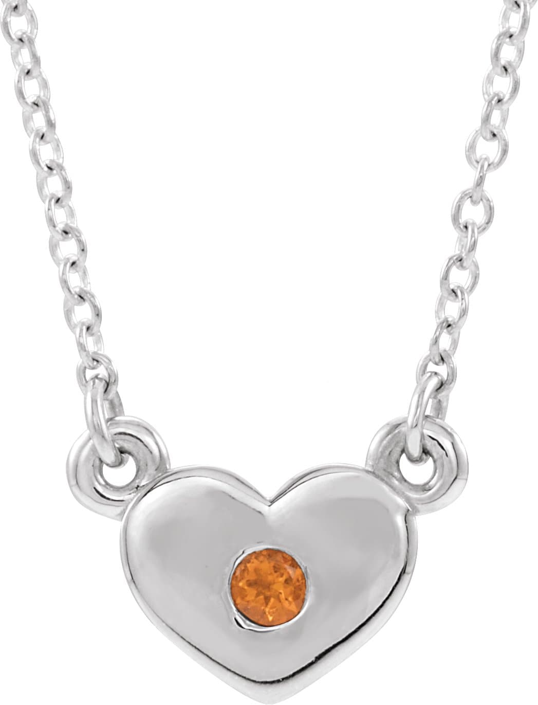 14K Rose .03 CTW Natural Diamond Heart 16 Necklace