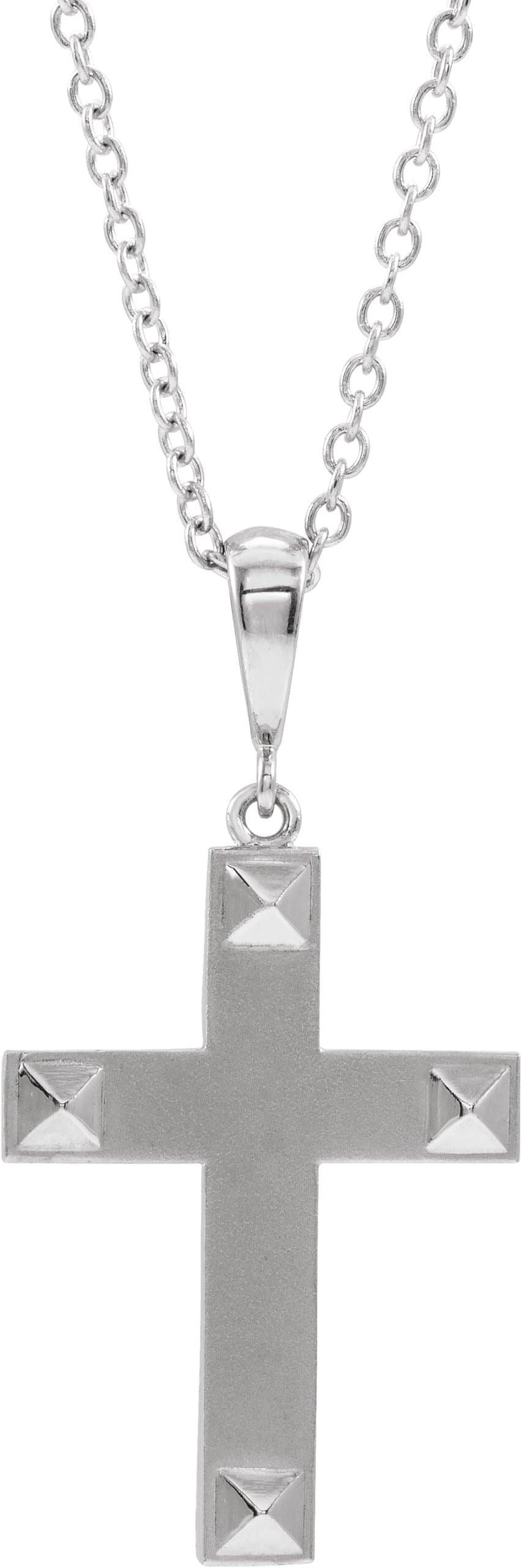 Geometric Cross Necklace or Pendant view 1