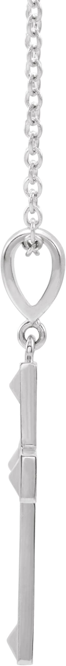 Geometric Cross Necklace or Pendant view 2