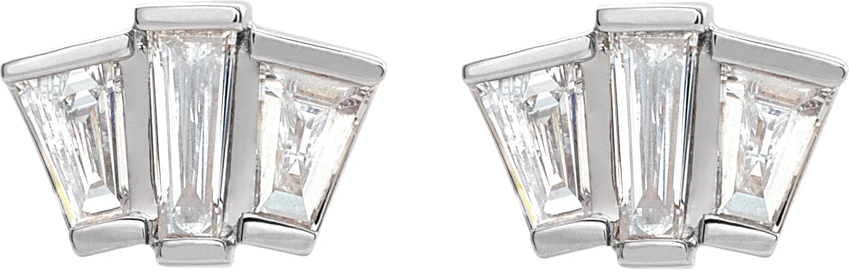 Geometric Cluster Earrings, view 3
