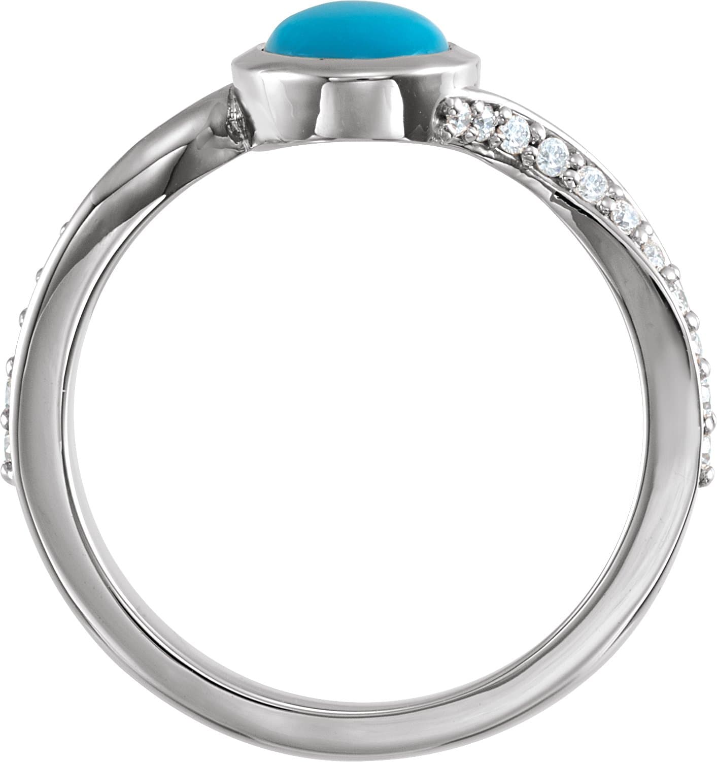 Accented Bypass Ring view 2