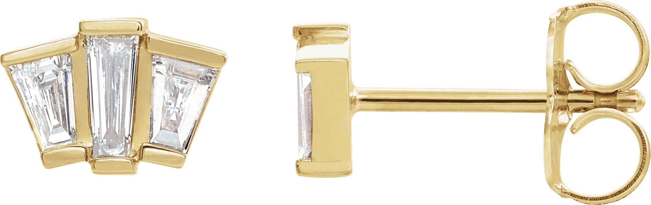 14K Rose 1/3 CTW Natural Diamond Geometric Cluster Earrings
