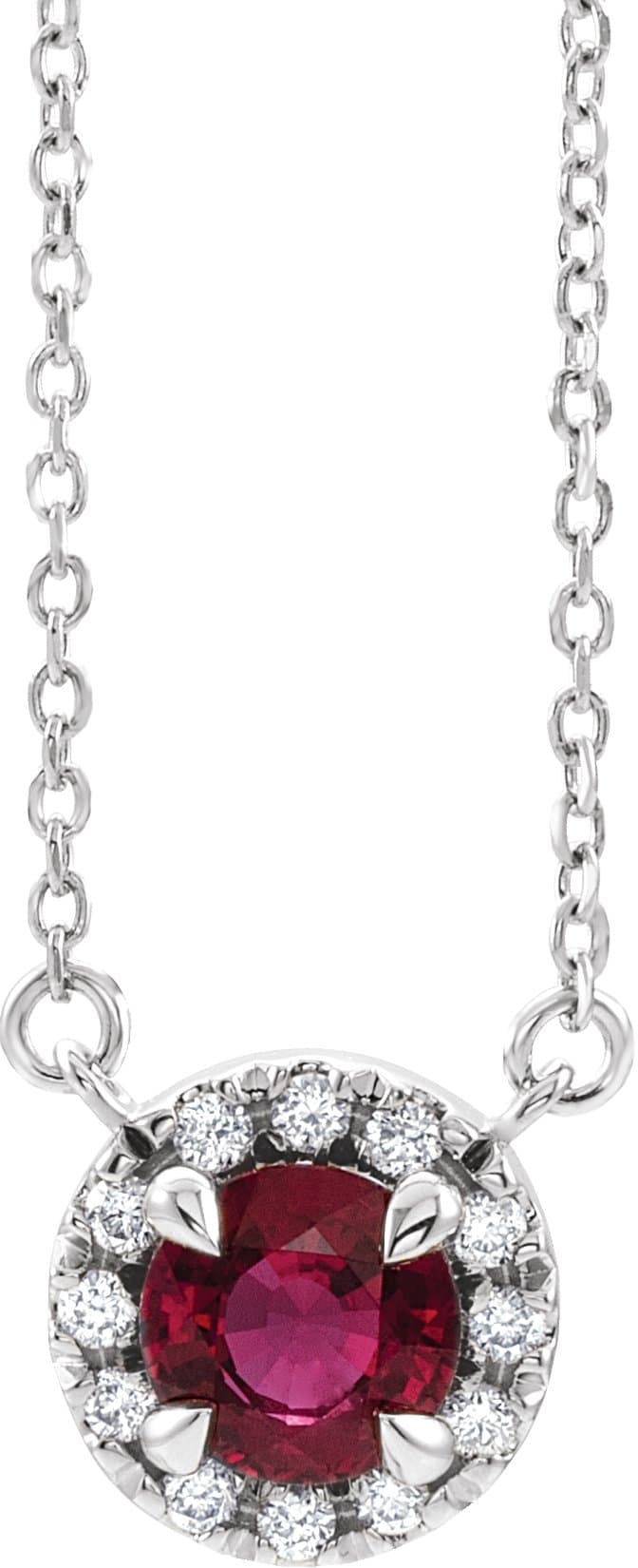 Sterling Silver 1/8 CTW Natural Diamond 16" Necklace