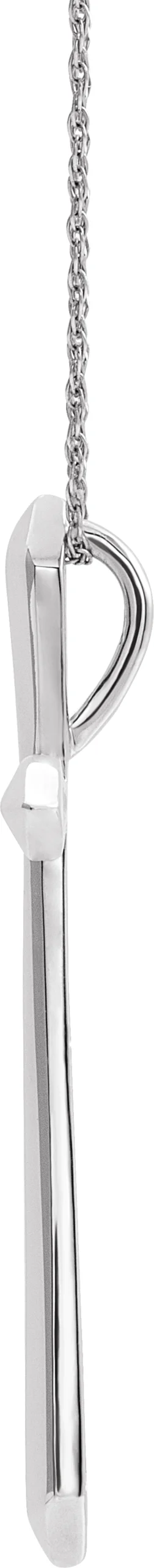 Elongated Cross Necklace, view 3