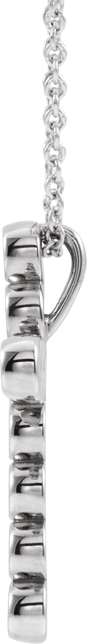 Bezel-Set Cross Necklace or Pendant view 2