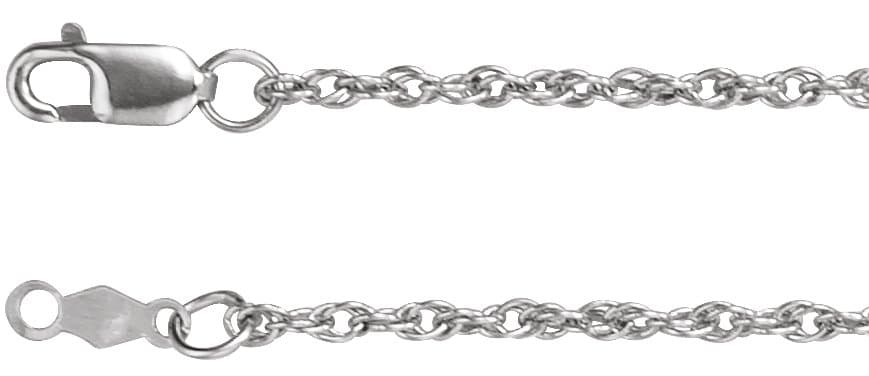 10K White 1.75 mm Rope 18 Chain