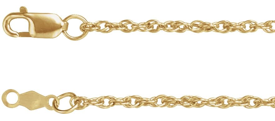 10K White 1.75 mm Rope 18 Chain