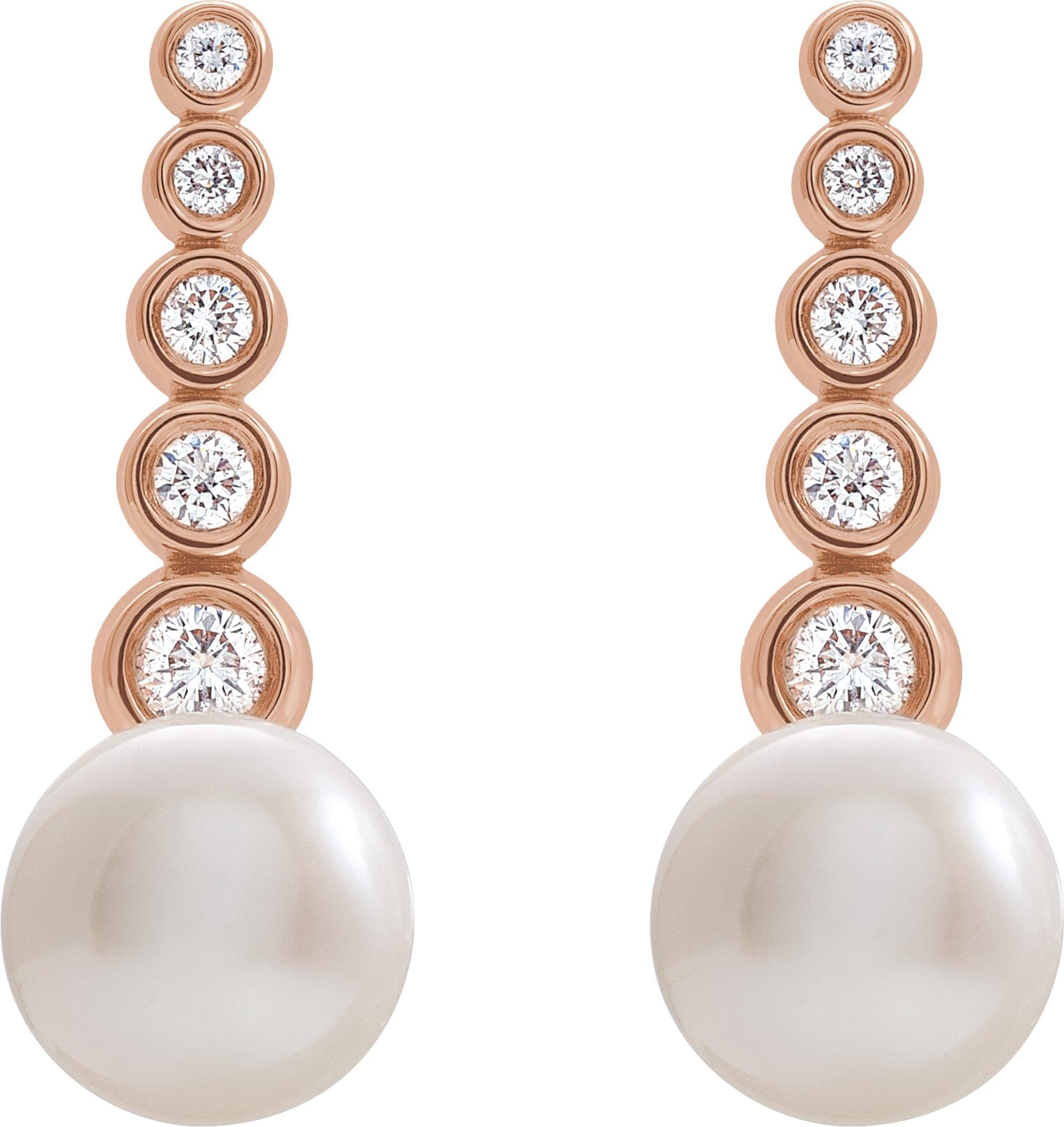 Accented Pearl Earrings view 2