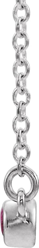 Bezel-Set Bar Necklace or Center   view 2