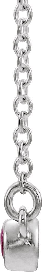 Bezel-Set Bar Necklace or Center   view 2