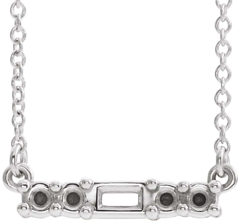 Platinum 1/4 CTW Natural Diamond 16" Necklace