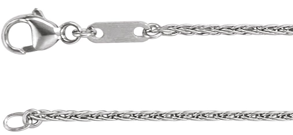10K White 1.2 mm Wheat 20 Chain
