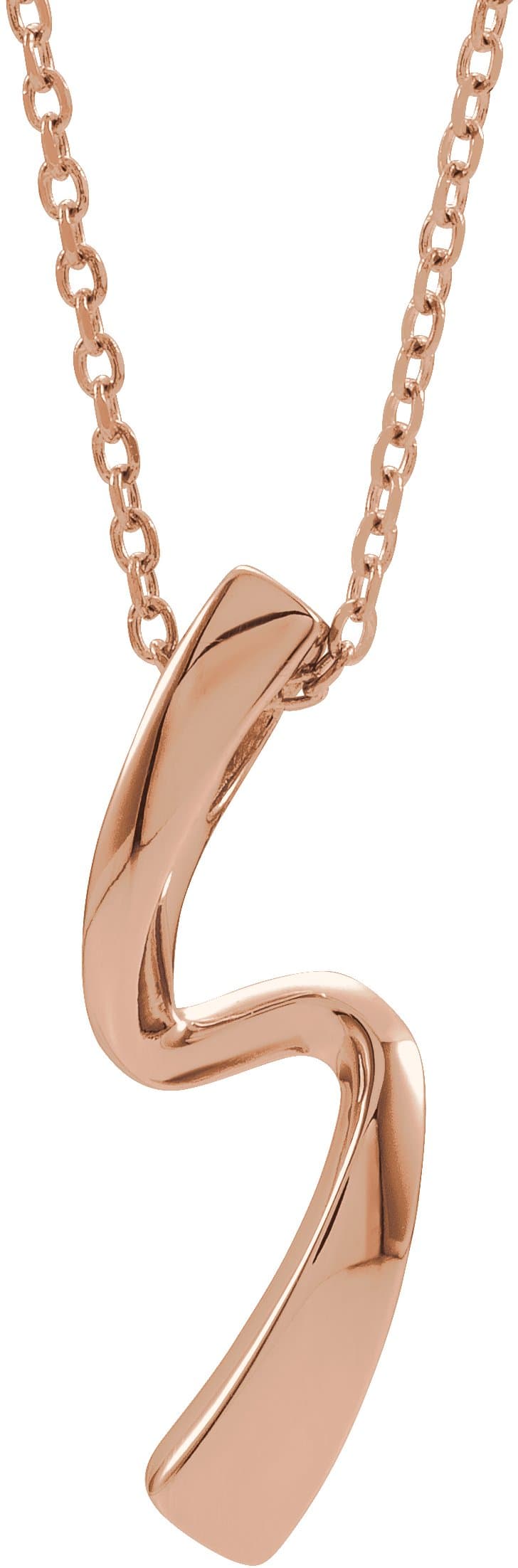 14K Rose Freeform 16-18 Necklace