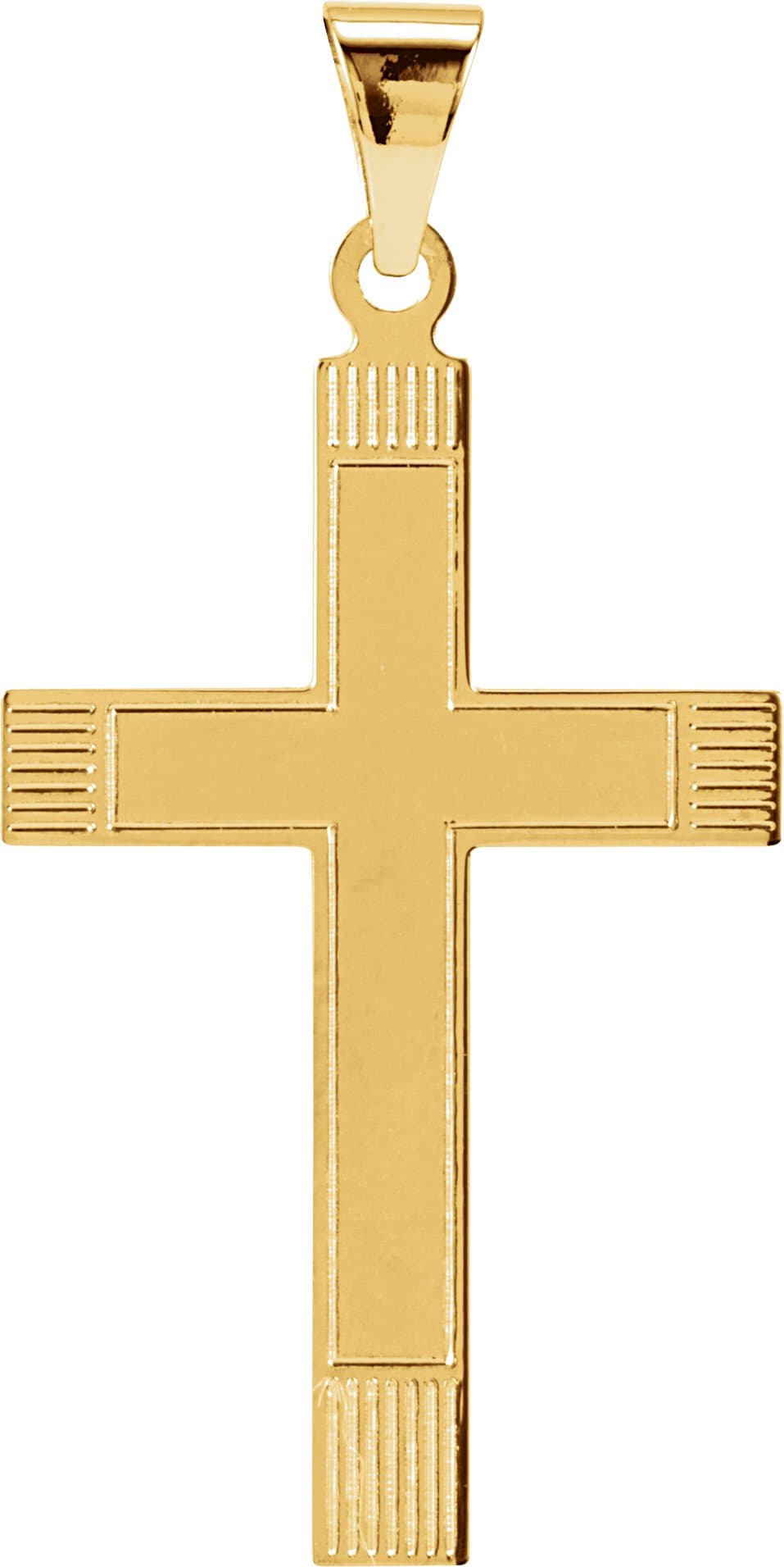 14K Yellow 18X12 mm Cross Pendant