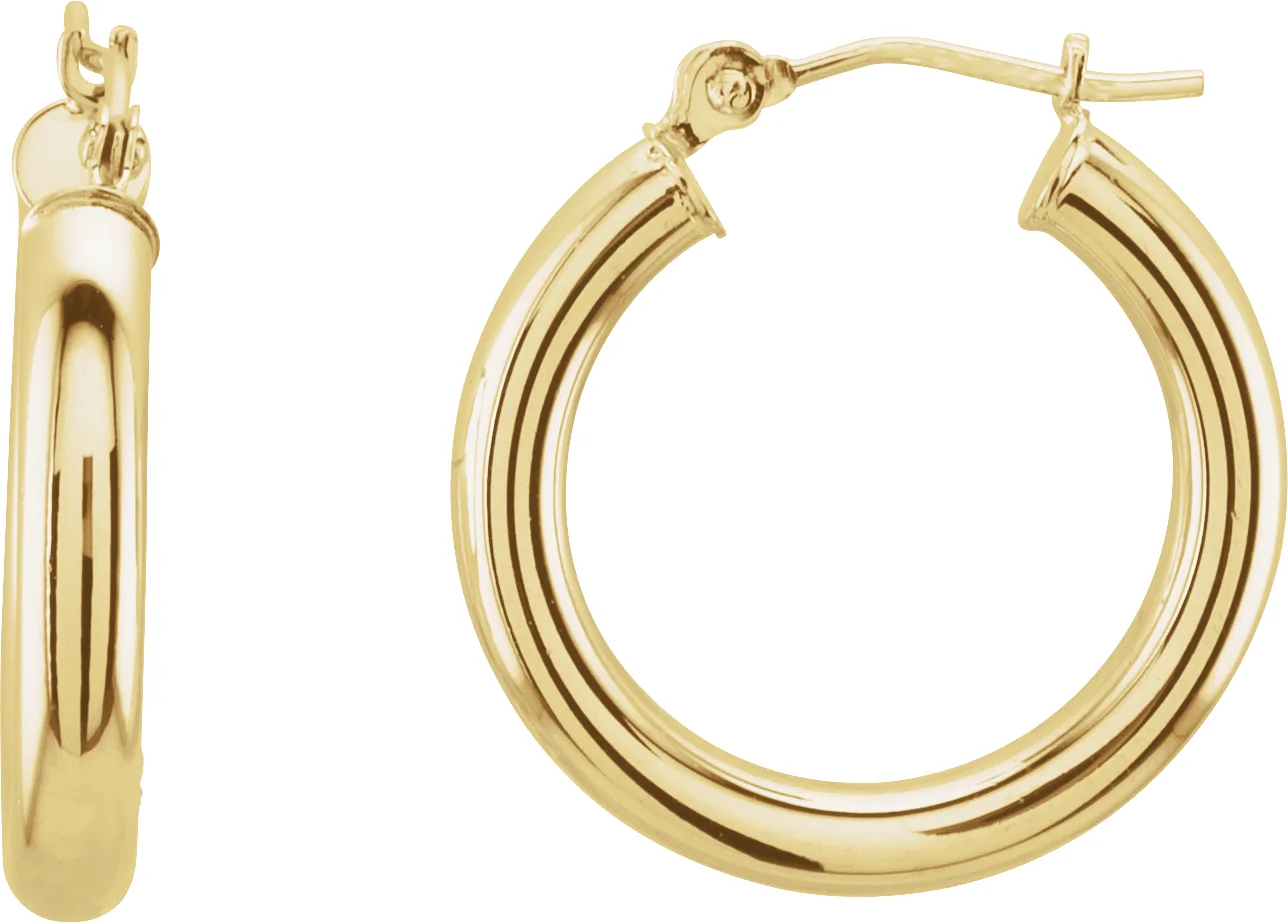 Tube Hoop Earrings