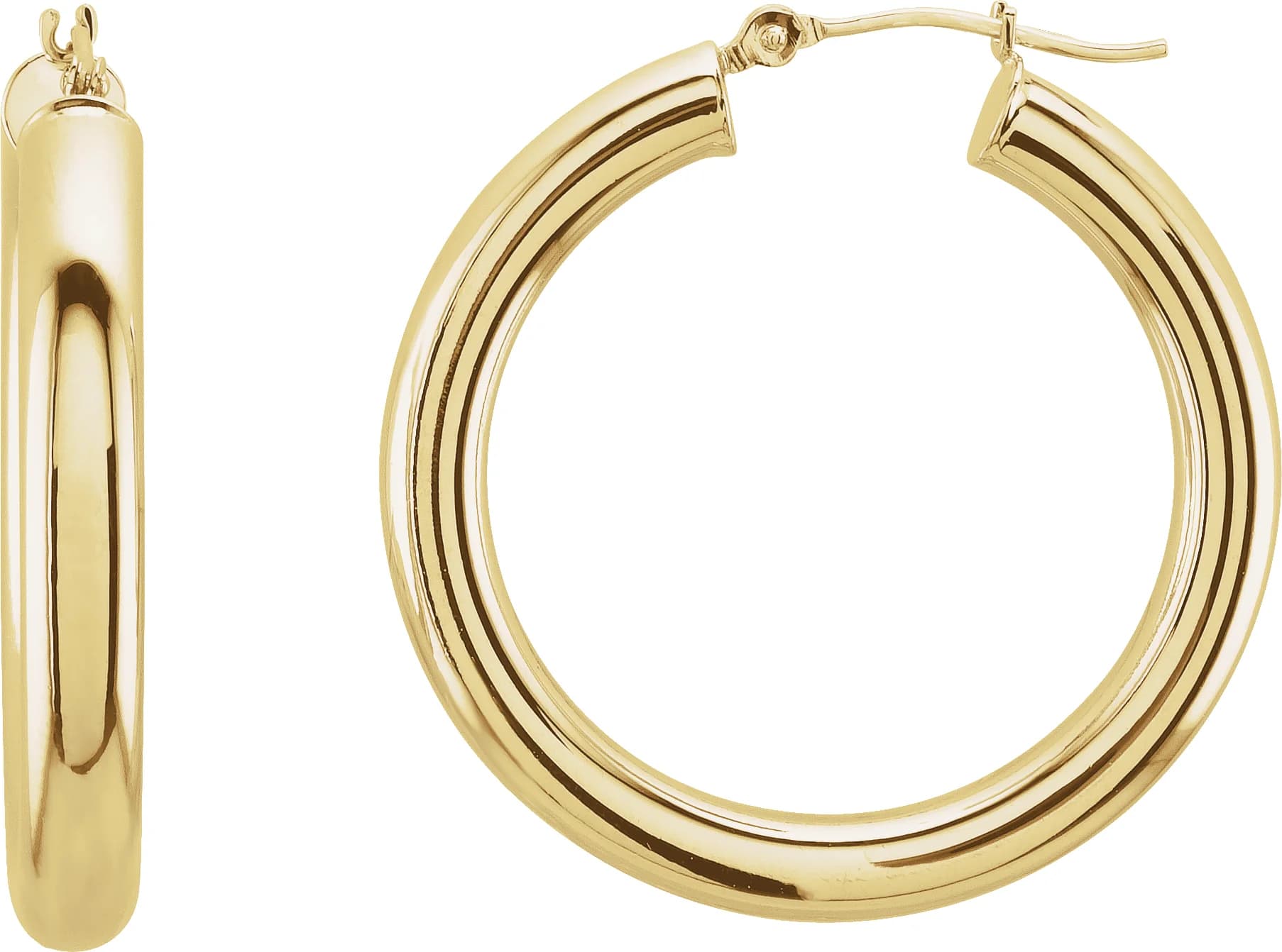 Tube Hoop Earrings