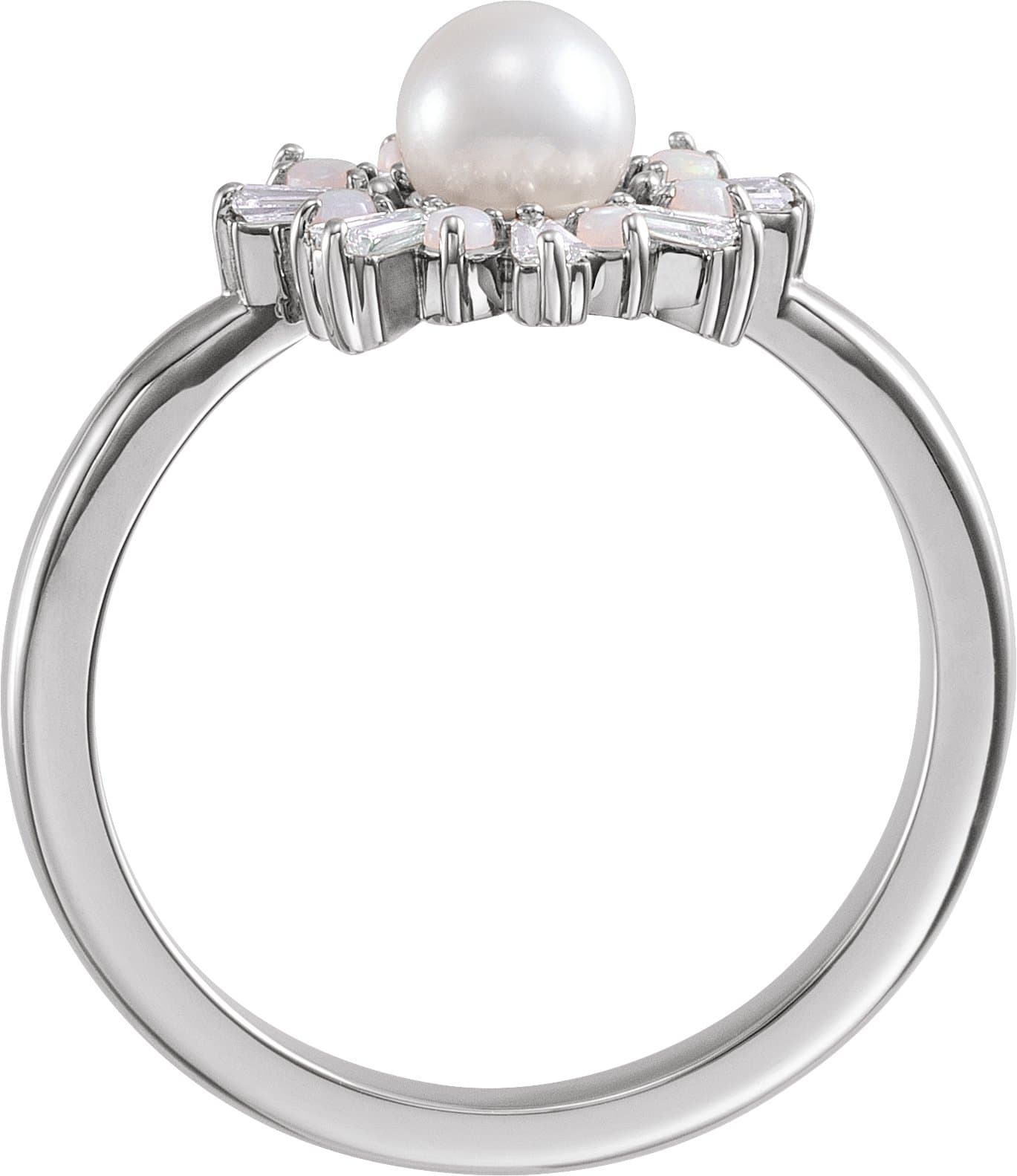 Accented Pearl Ring view 2