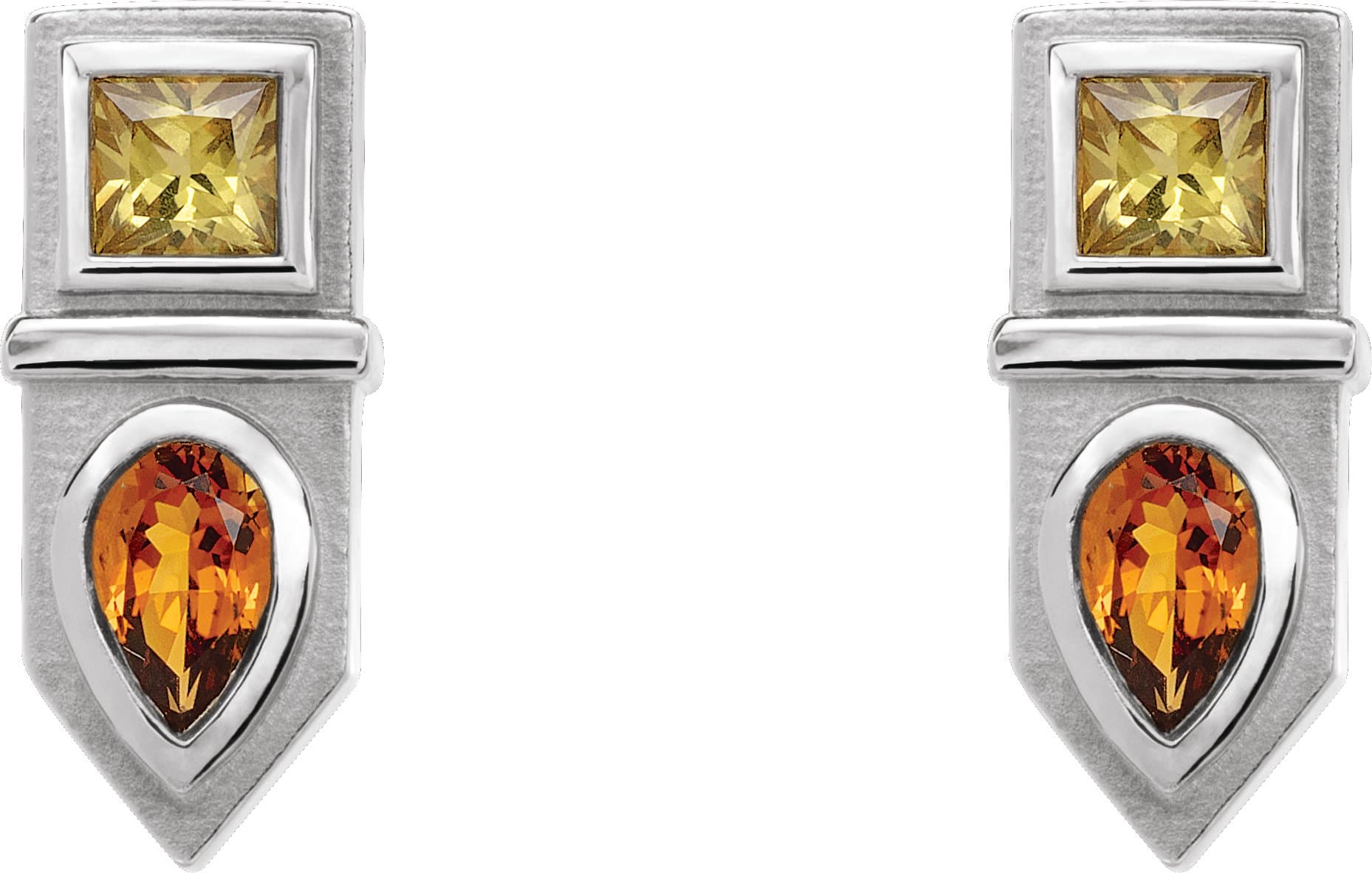 Geometric Bar Earrings view 2