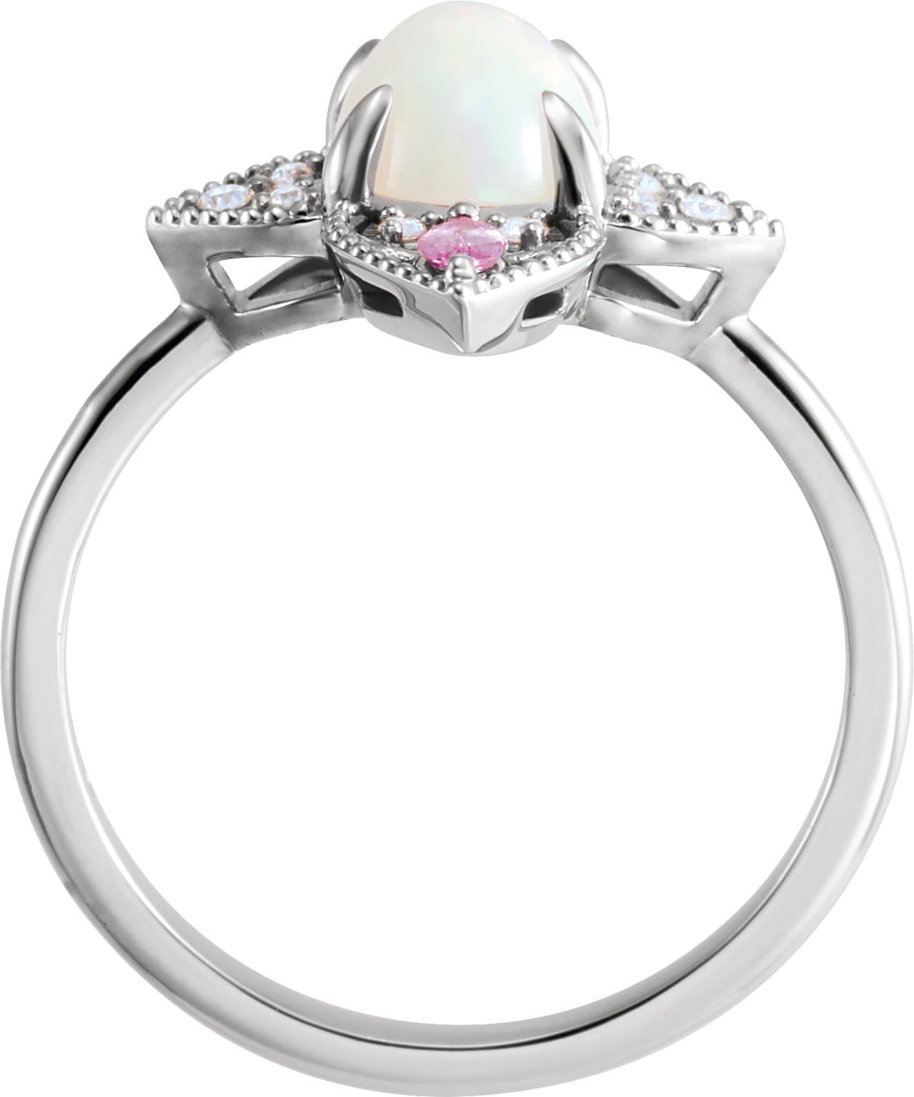 Vintage-Inspired Cabochon Ring view 2