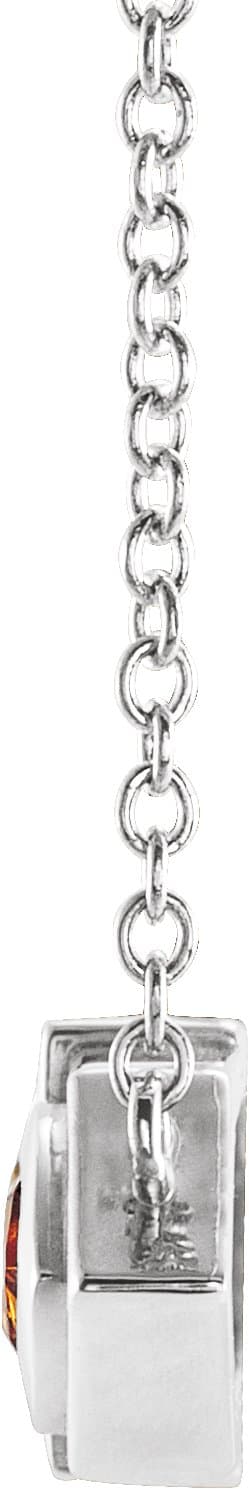 Geometric Bar Necklace or Center view 2