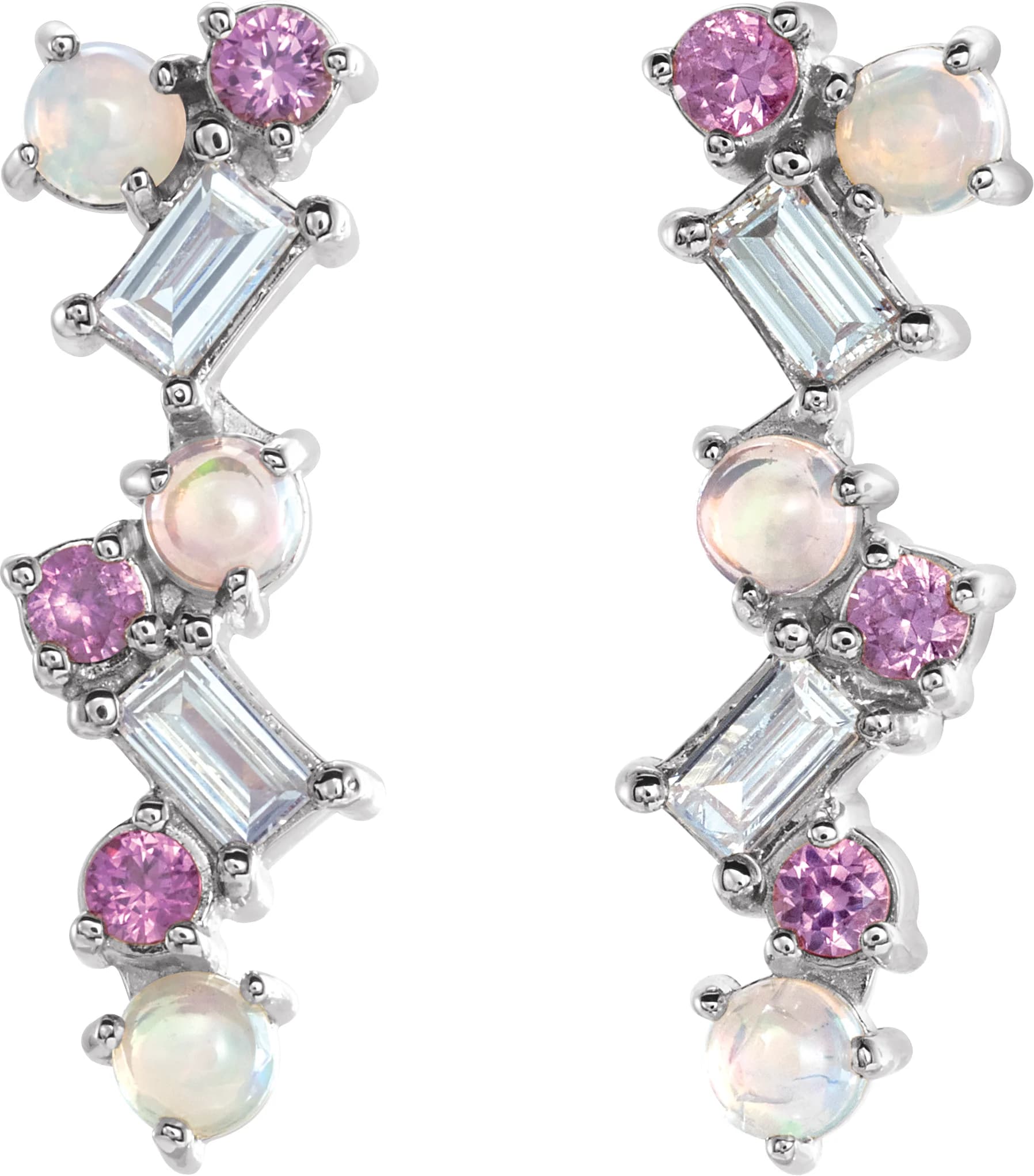 Scattered Bar Earrings, view 3
