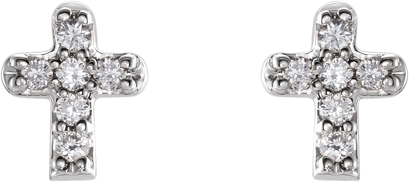 Youth Cross Earrings view 2