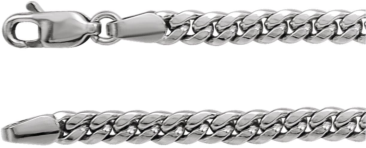 Sterling Silver 3.5 mm Cuban Link Curb 20 Chain